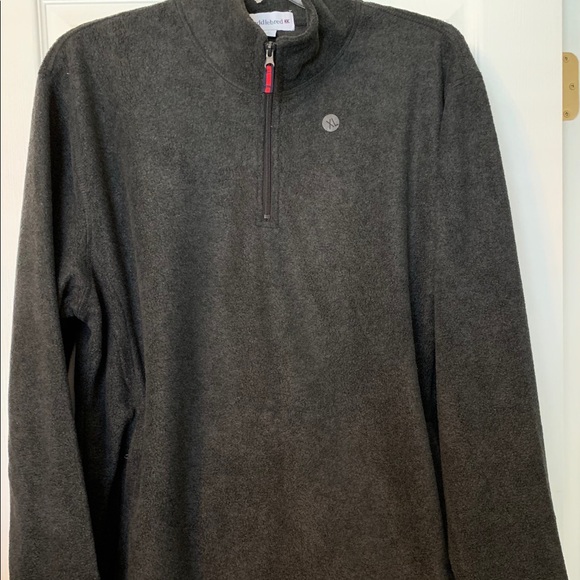 NEW Men’s Mock half zip long sleeve gray pull over - Picture 3 of 7